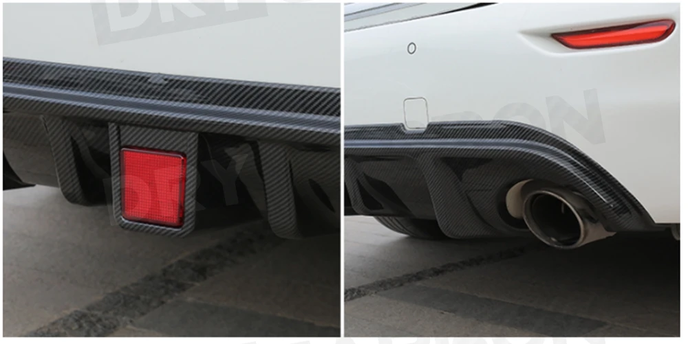 

Car Rear Bumper Diffuser Lip Spoiler for Infiniti Q50 Base Sport 2014 2015 2016 2017 With LED Car Styling Accessories