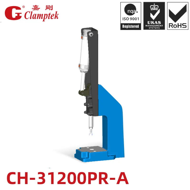 CH-31200PR-A Pneumatic Power Clamps Plunger Stroke 32mm Holding Capacity 1200Kg Push-Pull toggle Clamp