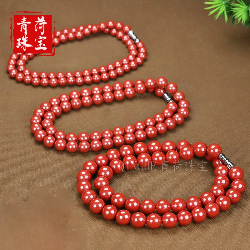 

Natural necklace with high content of imperial, fashionable and versatile sweater chain