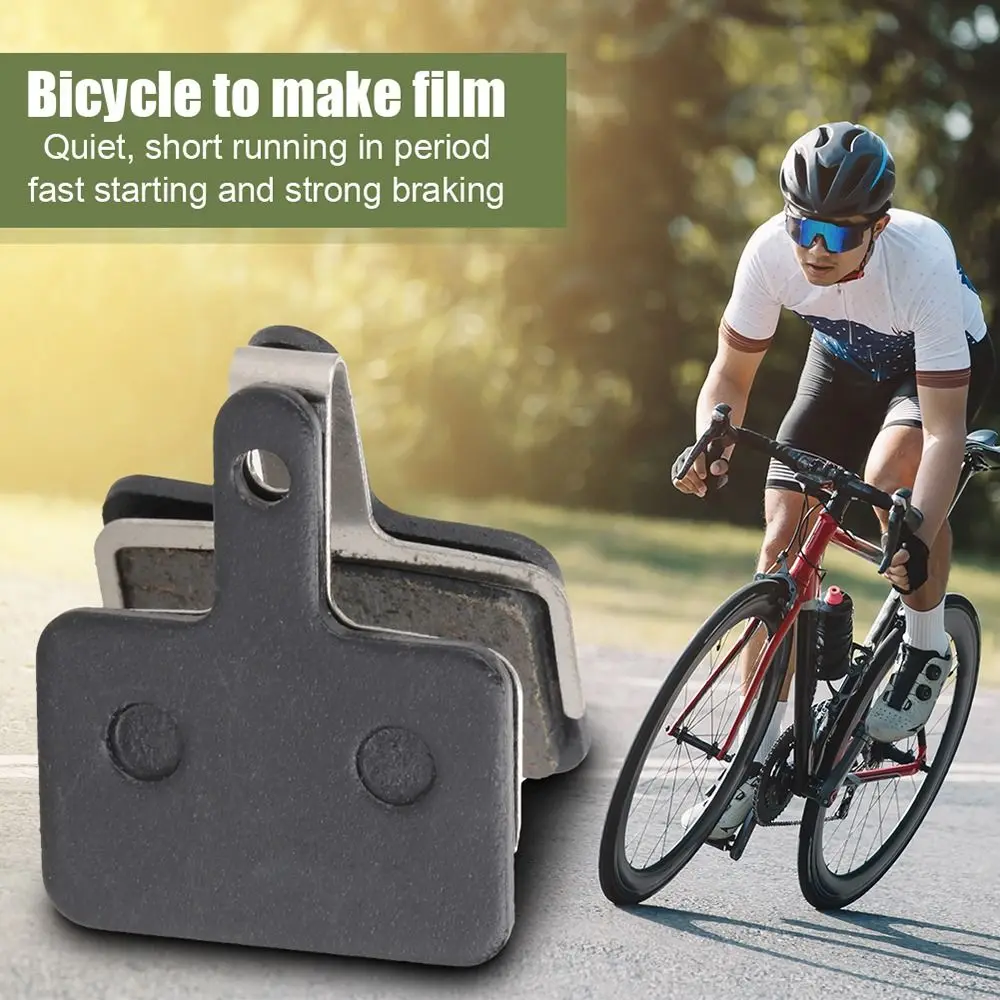 1/2 Pairs Resin Semi-Metallic Bicycle Brake Pads Black MTB Mountain Bike Bike Cycling Part Universal Durable Ceramics Disc