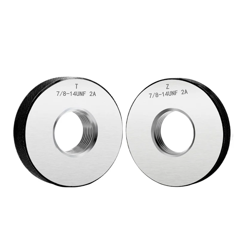 1SET(GO+NOGO) 2A  American Standard Metric Fine Thread Ring Gauge  UNC UNF UNS1'' 1'' 1/16 1'' 1/8 1'' 3/16 3/8Measure Tool