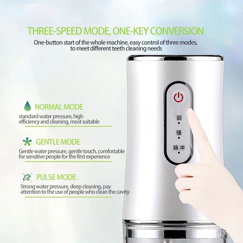 GeZhou Electric Sonic Toothbrush & Water Flosser USB Charge Waterproof 3 Modes 3 Brush Heads Toothbrushes Teeth Cleaner