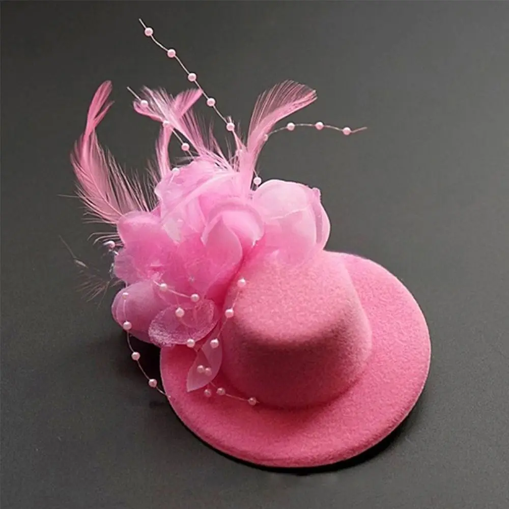 Fashion 13cm Fascinators Hats Makeup Prom Feathers Cocktail Hats Hair Accessories Teas Party Hairpins Party