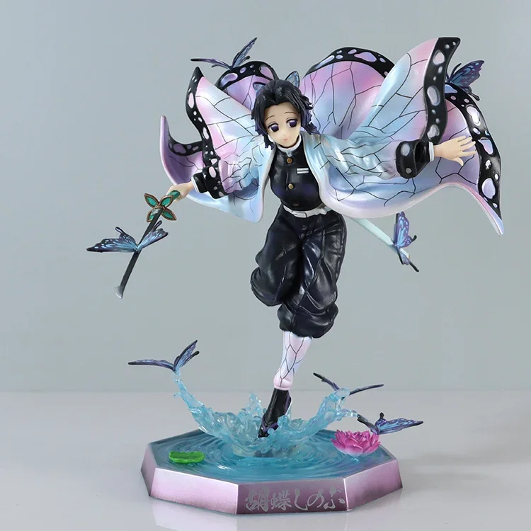 

New 23cm Demon Slayer Figure Kochou Shinobu Figure Kimetsu No Yaiba Kamado Tanjirou Rengoku Kyoujurou Figurine Pvc Model Doll