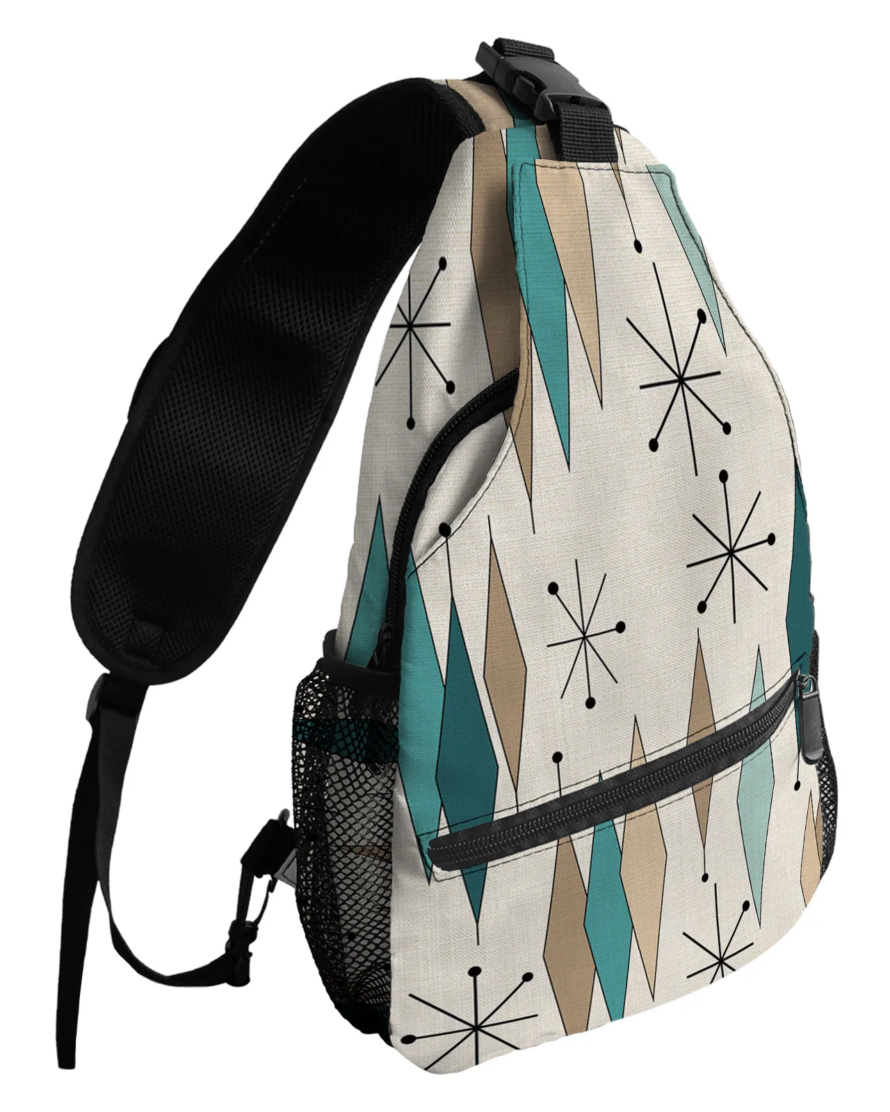 

Retro Medieval Diamond Chest Bags For Women Men Waterproof Messenger Bags Female Travel Sport One Shoulder Crossbody Bag
