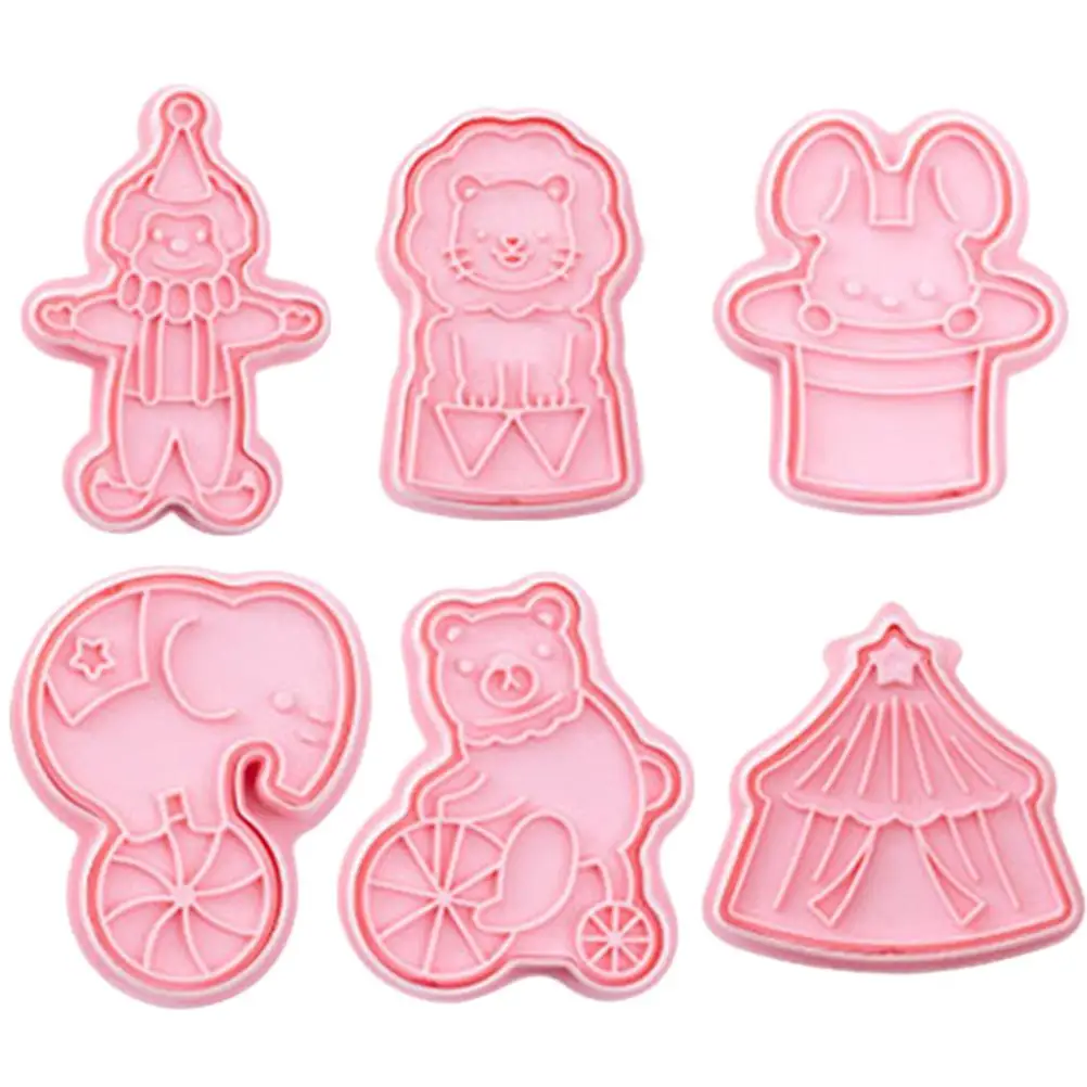 6 Pcs Lion Cookie Cutter Biscuit Mold Biscuits Fondant Cutters Shapes Circus Animal Holiday Small Child