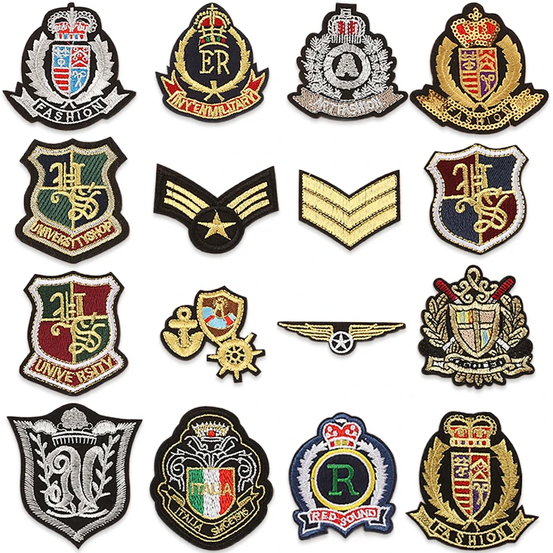 Patch taktyczne wลochy czarne ลผelazko na granatowe litery wojskowe na odzieลผ kurtki flagi szyฤ hafty Parches Bordados Mochila Para