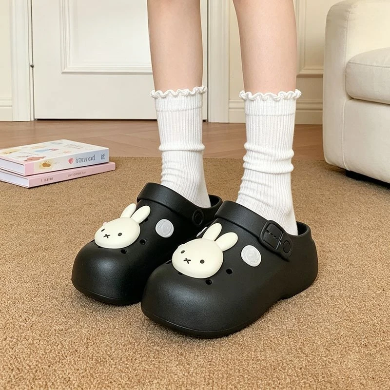 Kawaii Miffy Slippers Cute Cartoon EVA Slippers for Women Summer Cartoon Mickey Mouse Anti-Slip Beach Seaside Sandals view 6