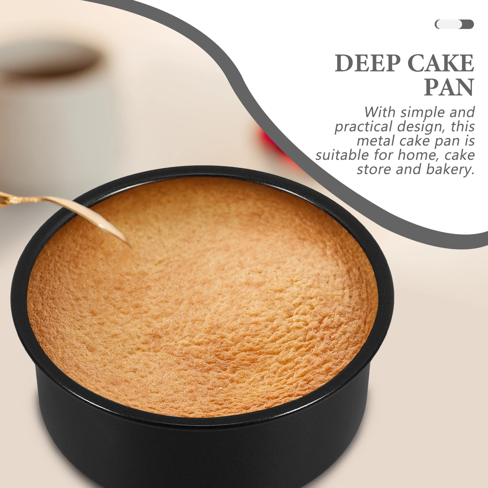 

Live Cake Mold Detachable Baking Pan Supplies It Can Move Pans Round Carbon Steel for Kitchen