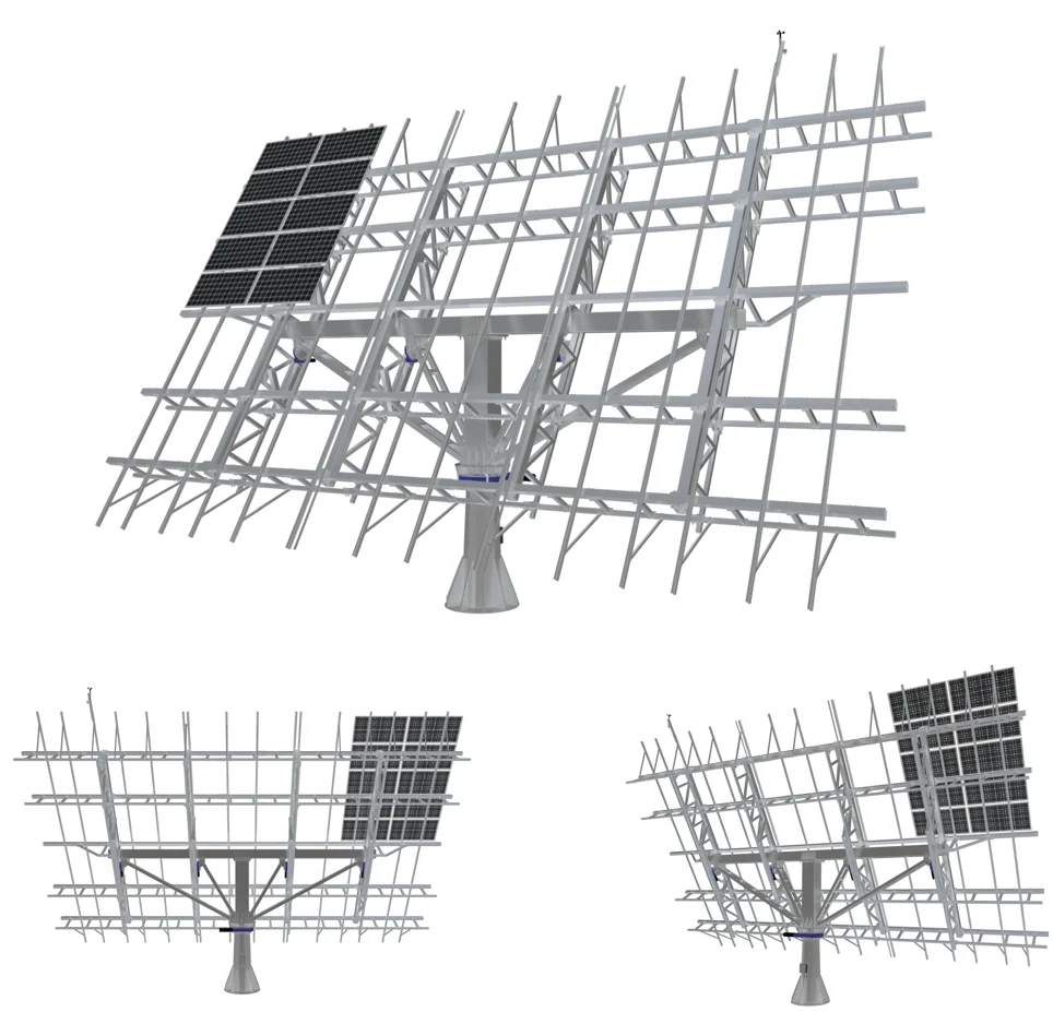 Solar Pv Tracking System Bracket Dual Axis 2 Axis Pv Sun tracker Solar tracker Bracket Solar Trackers