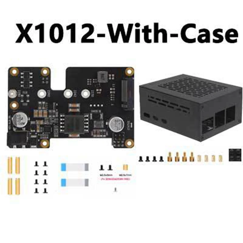 Hot-A39R-X1002 Expansion Board For Raspbery Pi 5 Nvme&POE Expansion Board PCIE To M.2 NVME SSD Adapter Board With Case For RPI 5