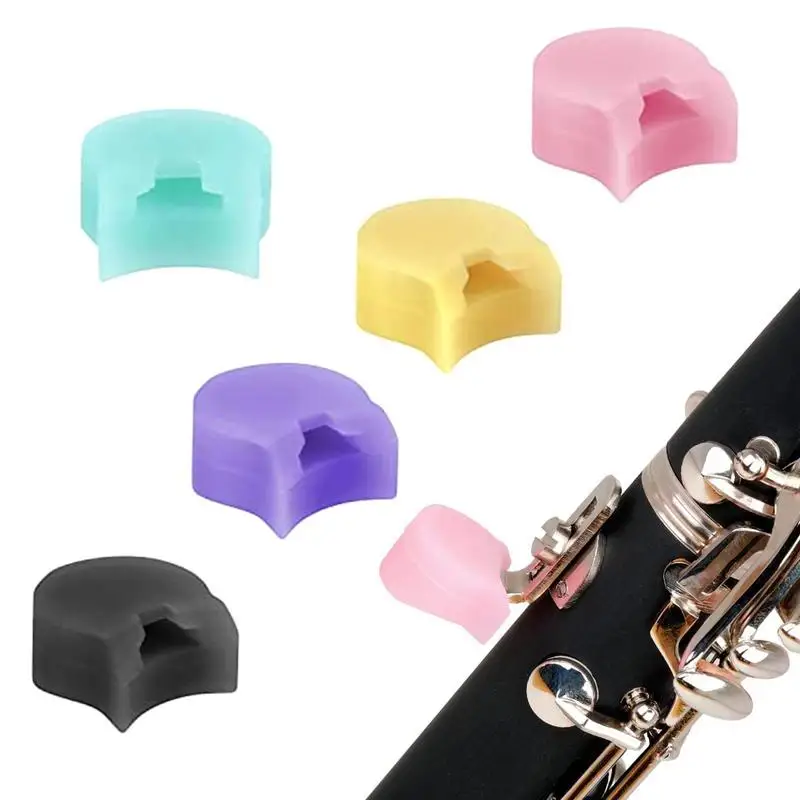 Clarinet Thumb Rest Cushion 5Pcs Thumb Rest For Oboe Clarinet Arc Design Comfortable Clarinet Thumb Oboe Rest Pads Protector