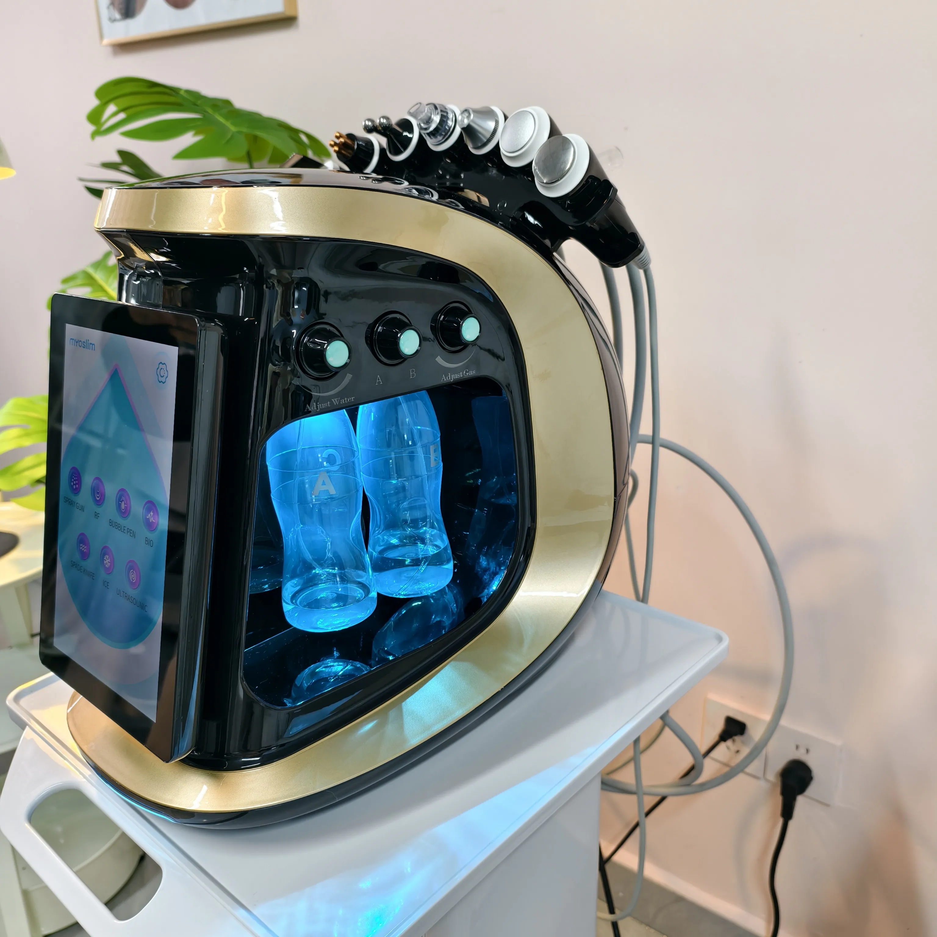 7-in-1 سطح المكتب آلة فقاعة المهنية مجموعة العناية بالبشرة التقشير تبييض المسام الحد الأدنى احمرار الإغاثة مكافحة الشيخوخة الميزات #5