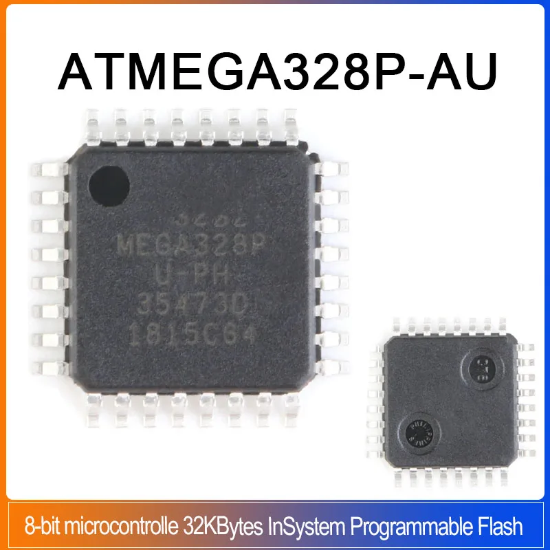 1/5/10PCS ATMEGA328P-AU TQFP32 ATMEGA328P ATMEGA 328P-AU 8-bit Microcontroller MEGA328P 32K Flash Memory Original