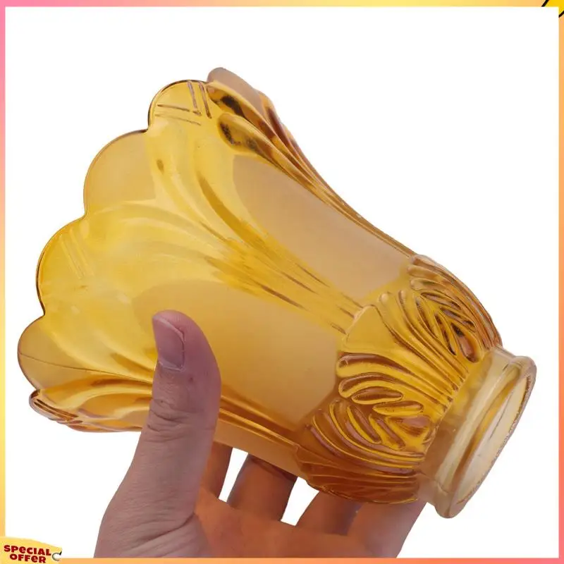 ABFI 3X Ventilador de teto lustre de vidro fosco e transparente substituição de abajur