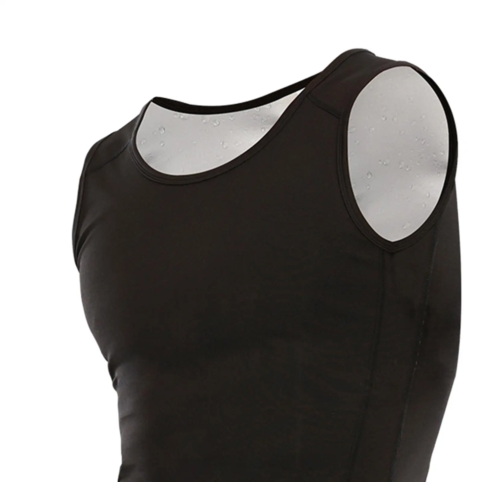 Mens Sauna Sweat Vest Sports Vest Shaper Mens Heat Trapping Sweat Vest