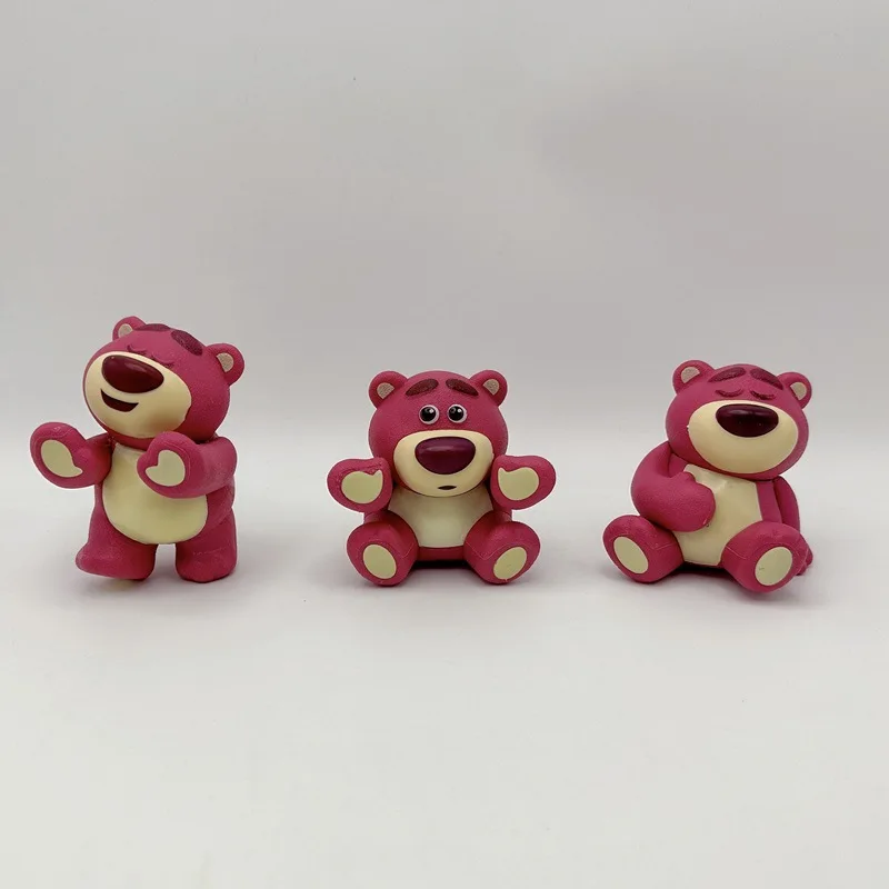 6 pièces/lot Toy Story3 Lotso fraise ours figurine jouets statue collection modèle décoration de la maison enfants cadeau