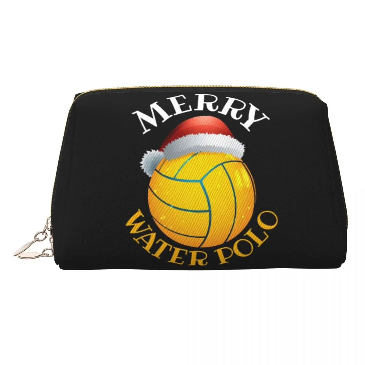 

Water Polo Christmas Women Cosmetic Bags Travel Makeup Organizer Pouch Toiletry Storage Dopp Kit Box