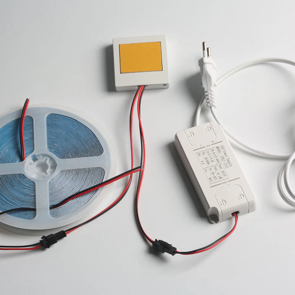 

12V Touch Switch Sensor Three-speed Dimming Switch LED Stepless Color Dimmable Touch Sensor Hidden for Bathroom Mirror Lighting