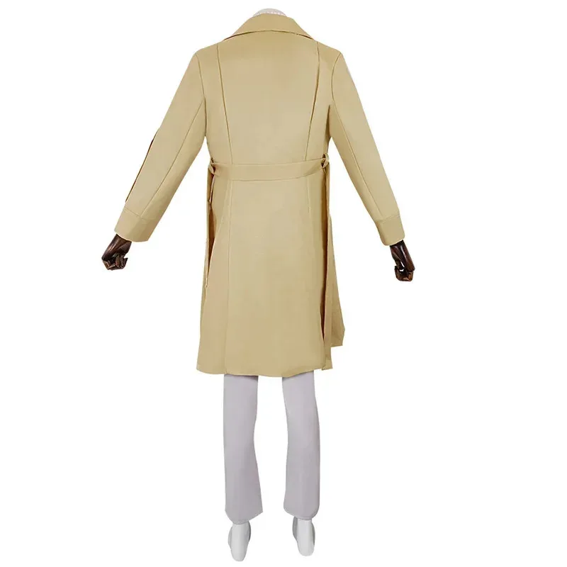 Anime Bungo Stray Dogs 다자이 오사무 코스프레 의상 롱 자켓 코트 할로윈 크리스마스 의상 가발