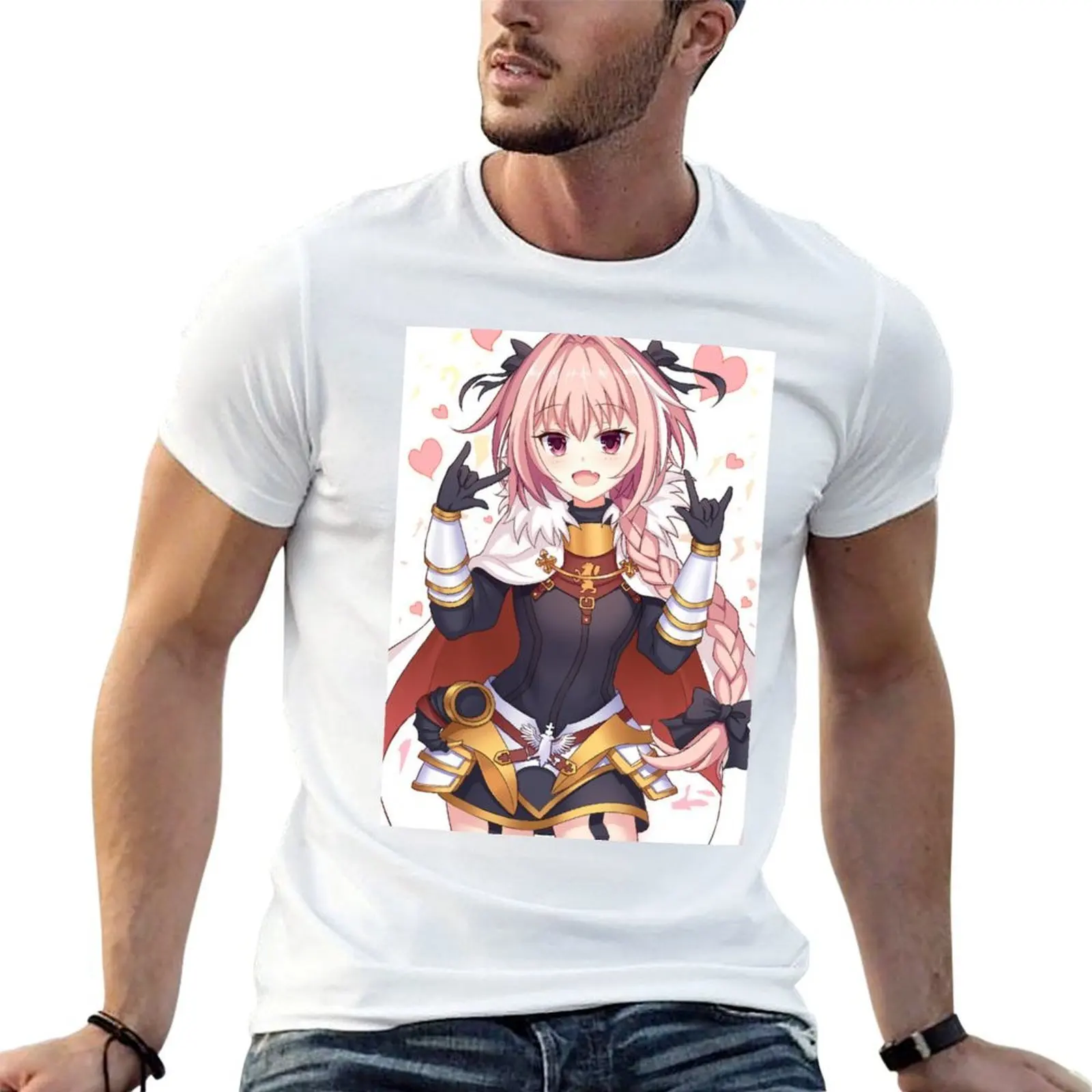 Astolfo T-Shirt Blouse Short sleeve tee t shirt men 100℅ cotton