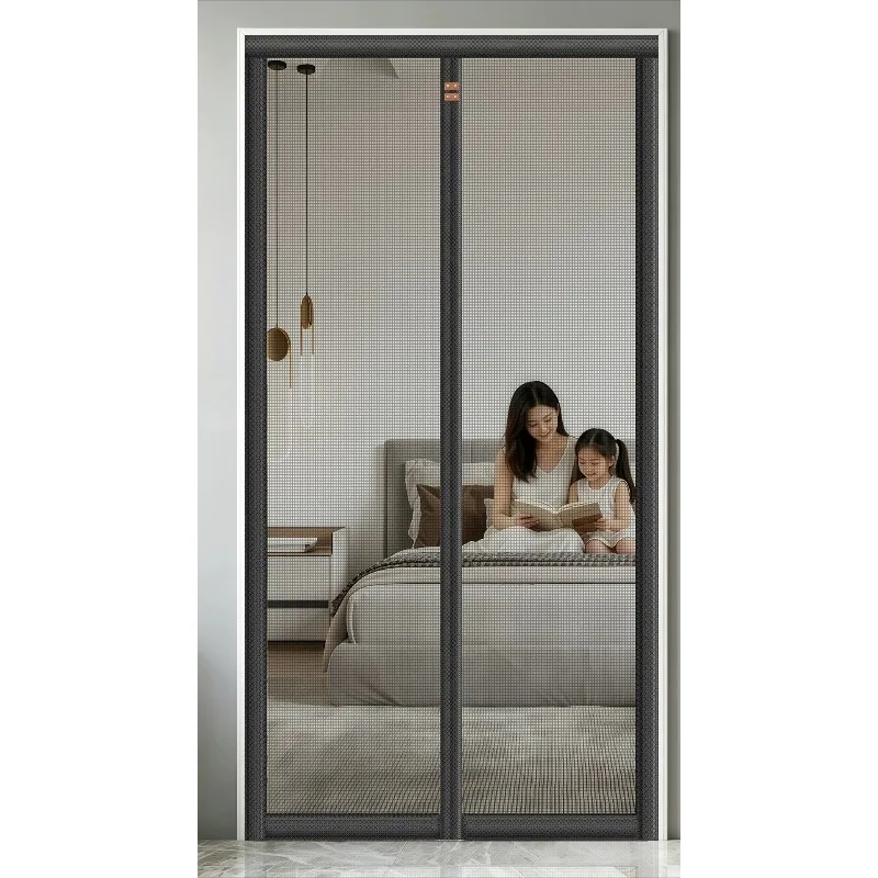 For Mosquito-proof Door Curtain High-end Household Strong Magnetic Screen Door Full Magnetic Strip No Punching Diamond Screen