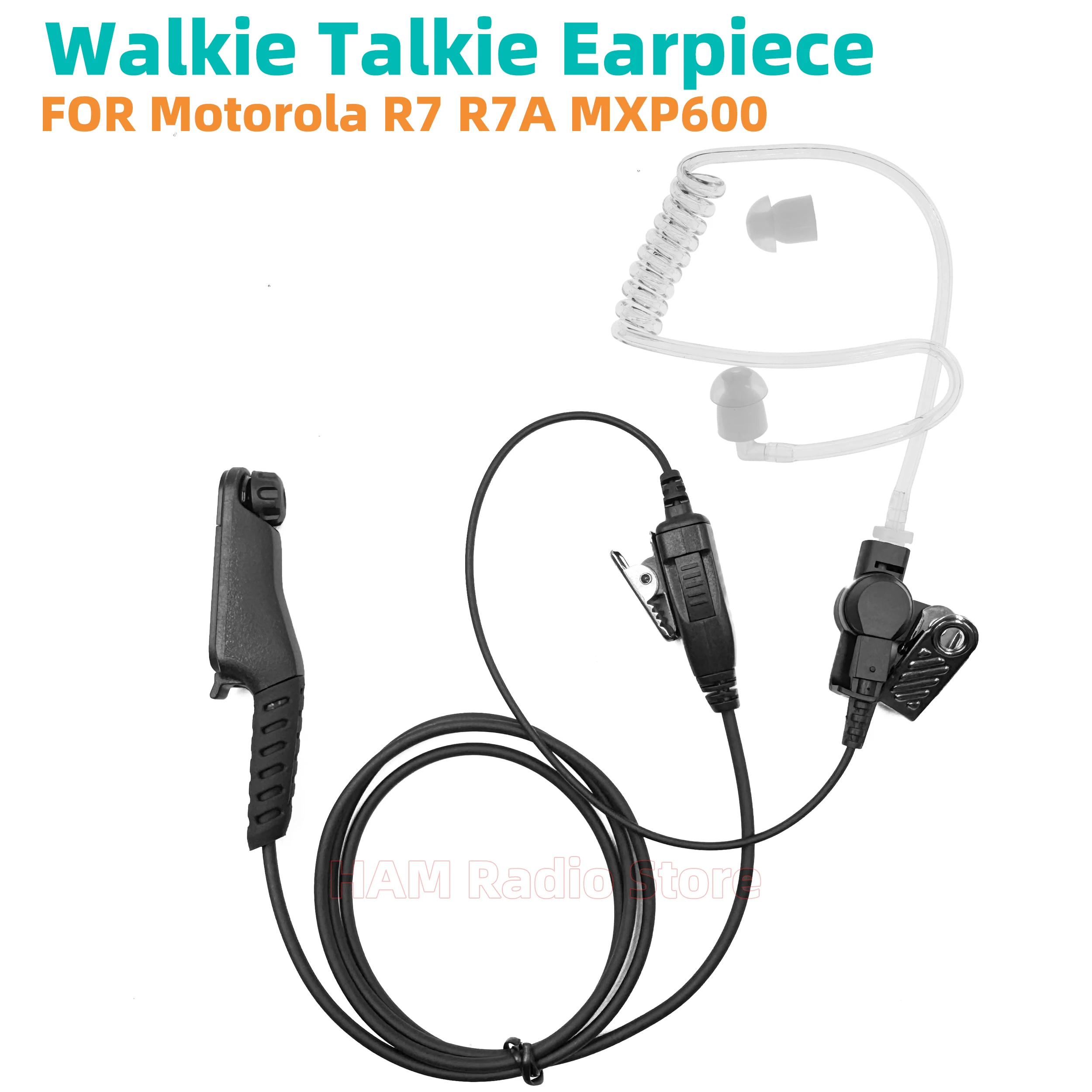 

Air Tube PTT Earpiece Headset for Motorola MOTOTRBO R6 R7A R7 APX N70/N50/N30 MXP600 Radio Walkie Talkie Acoustic Tube Headphon