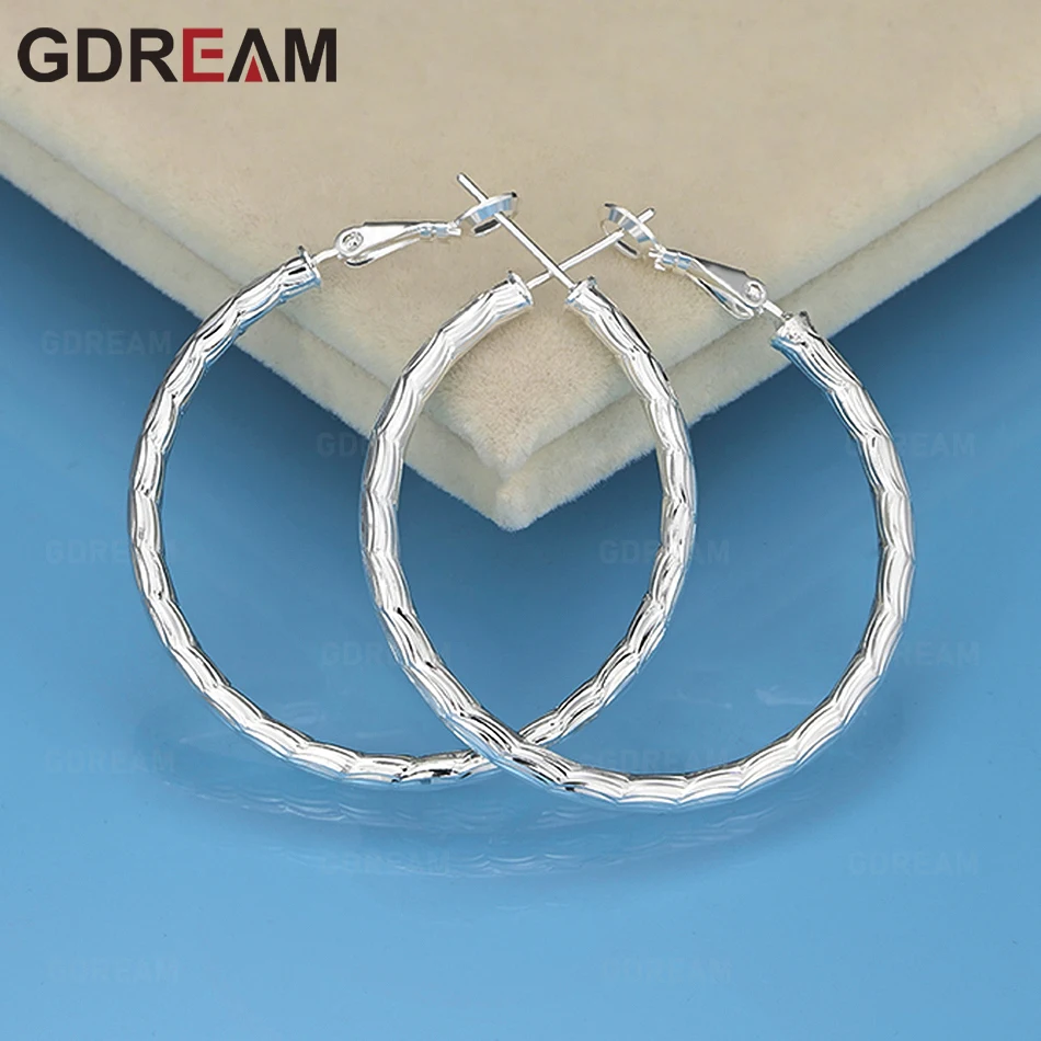 

GDREAM 925 Sterling Silver Carved Pattern Earring Accessories Light Luxury Niche Women'S Valentine'S Day Gift Jewelry