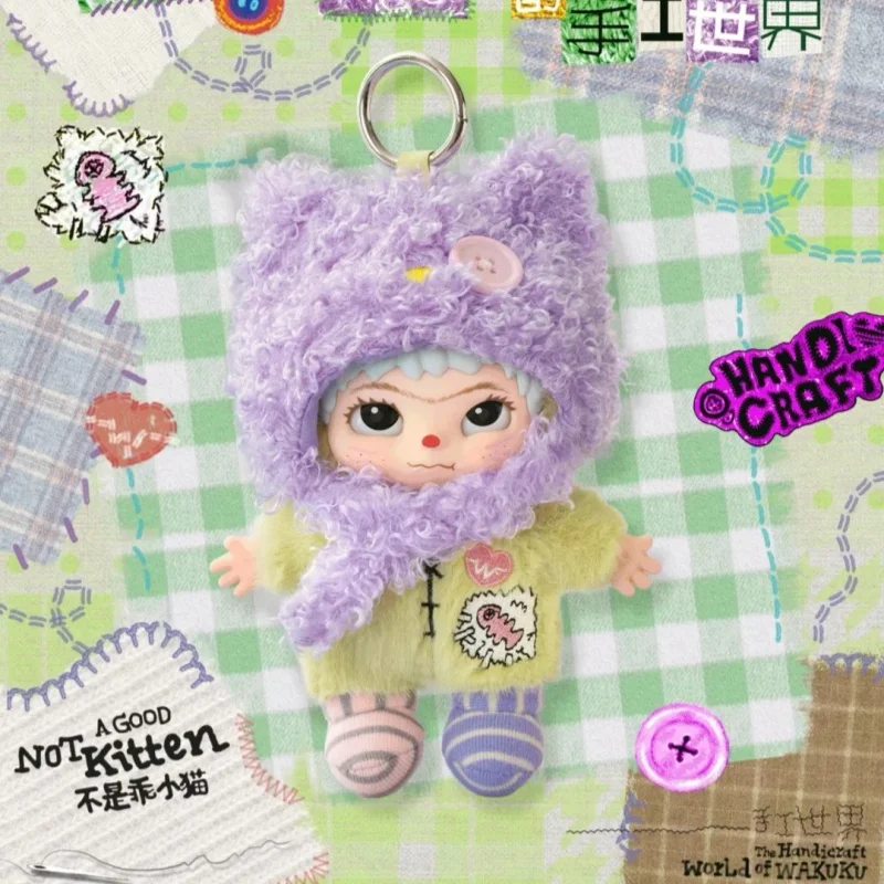 

New Blin Box Wakuku Handmade World Series Cute Vinly Face Doll Trendy Toy Keychain Bag Charm Mystery Box Birthday Gift