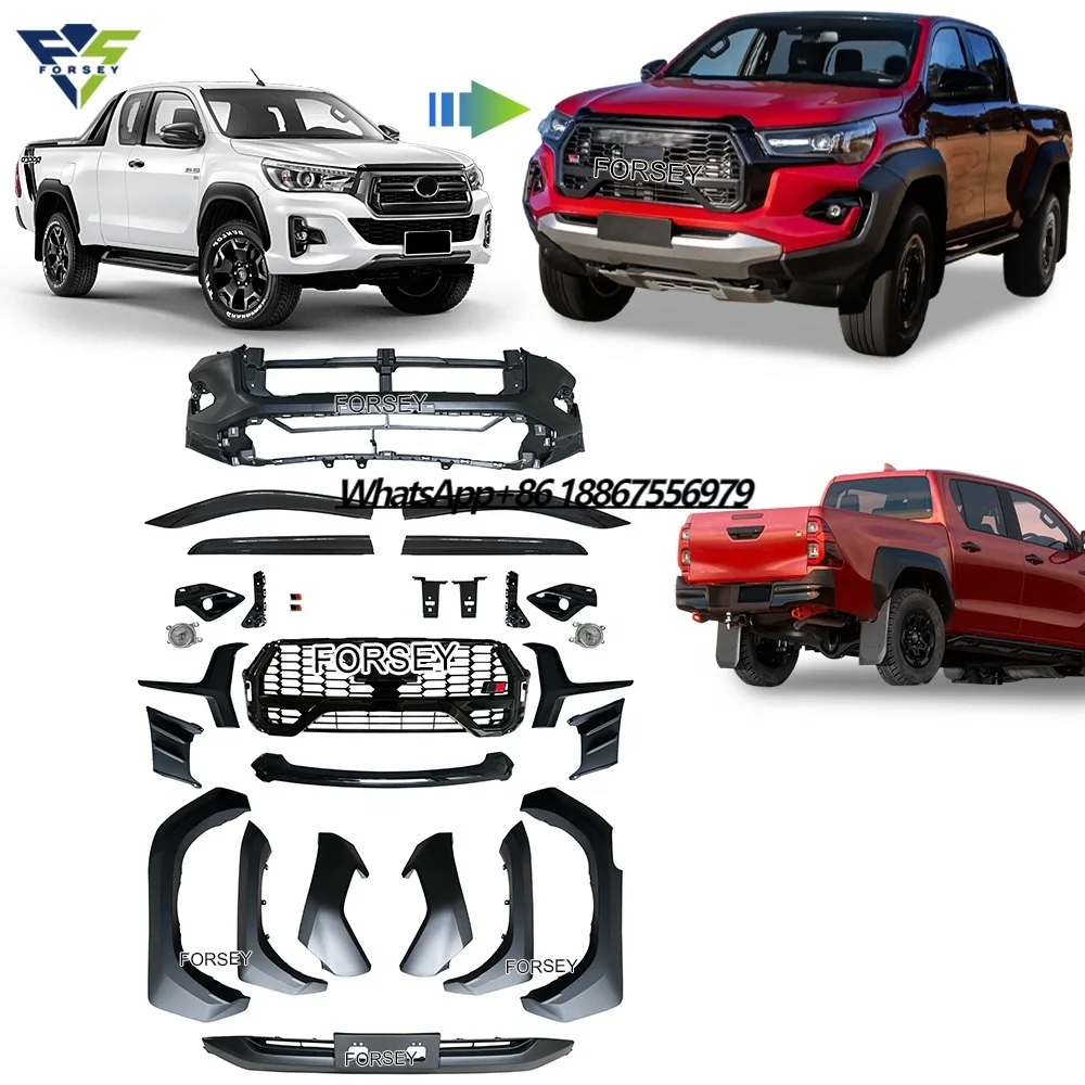 

GR Sport Conversion Car Bumper 2023 for Hilux Revo Rocco 2016-2020 Upgrade to Hilux Body Kit GR Sport 2023