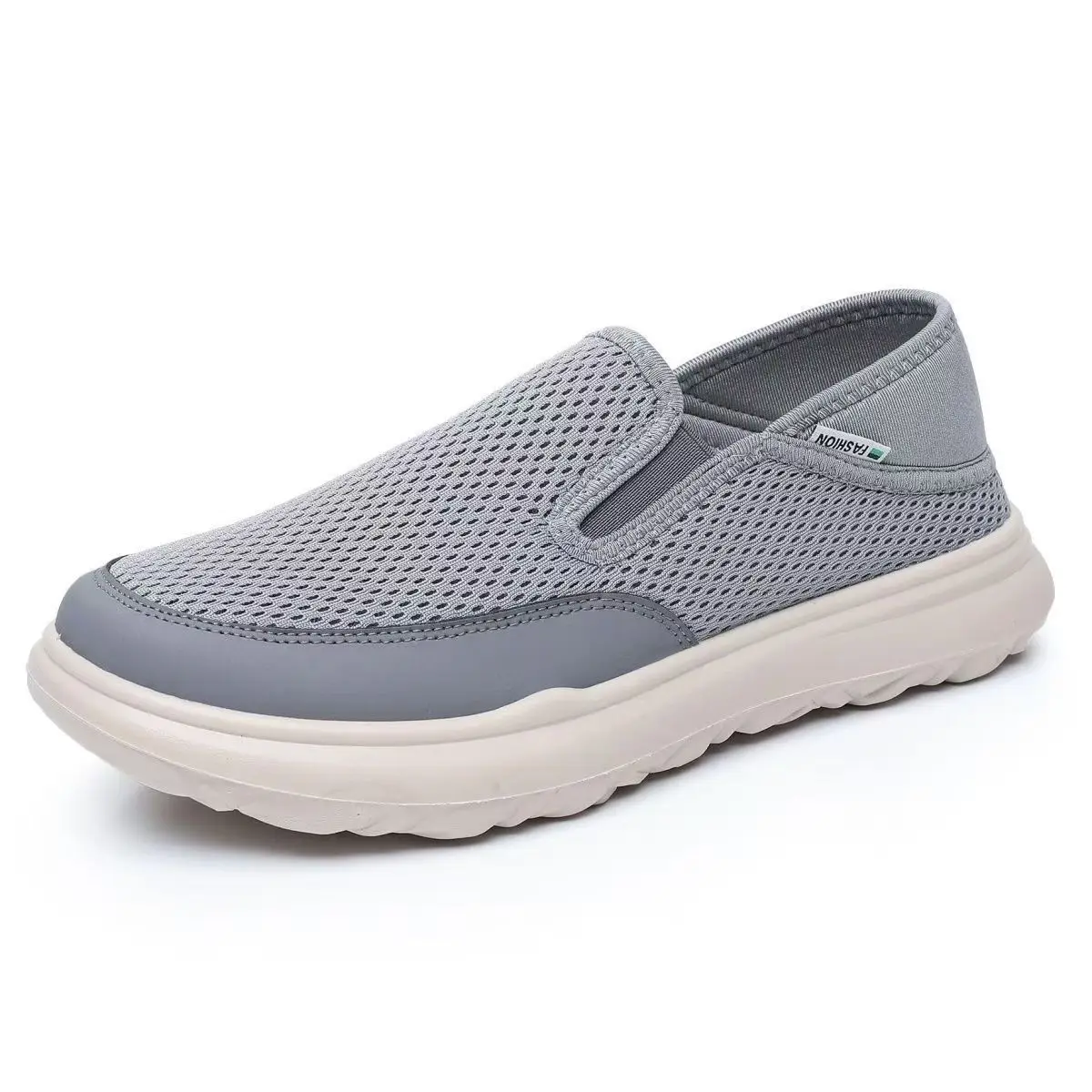 

Men Spring Summer New Big Size Mesh Casual Shoes Soft sole Breathable Shallow slip On Lightweight Walking Shoes Elderly Shoes