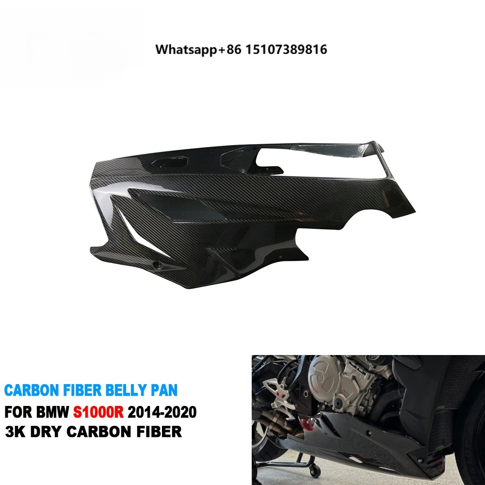 

3*3K Real Carbon Fiber in Stock Twill Plain Forged Carbon Motorcycle Belly Pan for S1000R 2014-2020