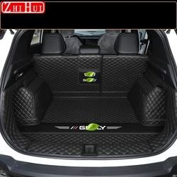 For Geely New Coolray 2024 2023 Restyling Car Trunk Protection PU Leather Mat Catpet Interior Cover Part Auto Accessories