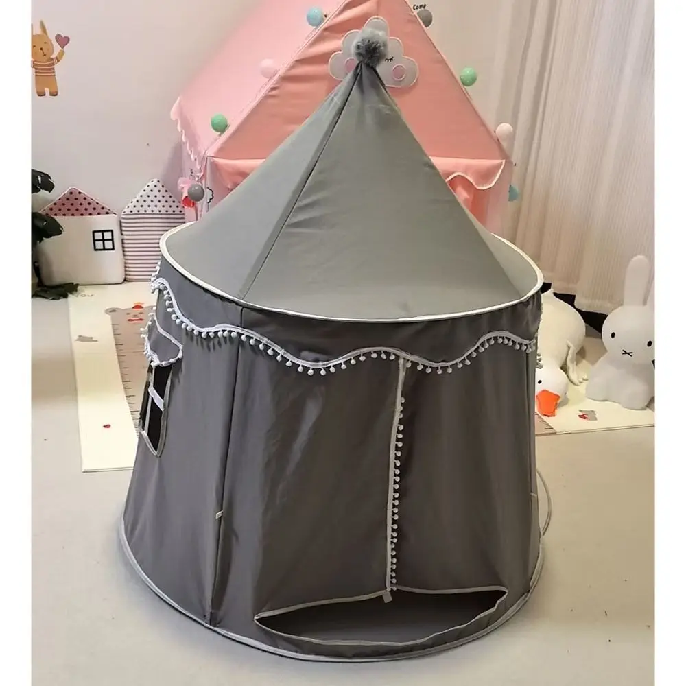 Folding Children's Play Tent Portable Easy To Install Kids Castle Tents Durable Large Children Play House Girls