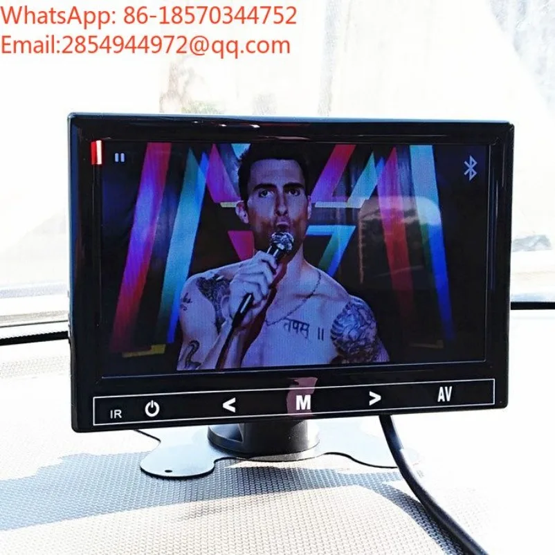 12V24V7 Inch 9 Inch Truck Reversing Image Car Bluetooth MP5 Card Plug U Disk Display Suction Cup Display