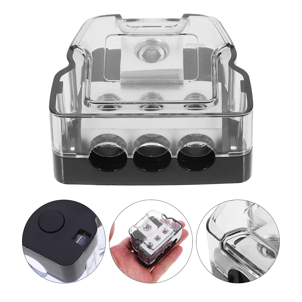 

2pcs Car Audio Distribution Block Splitter Grounding Box Easy Installation Wiring Organizer For Private Business Vehicles Car