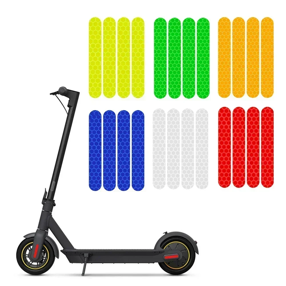 Electric Scooter Anti-Cursor Reflective Sticker For Ninebot Max G30 Electric Scooter Front Rear Wheel Cover Eflective Stickers