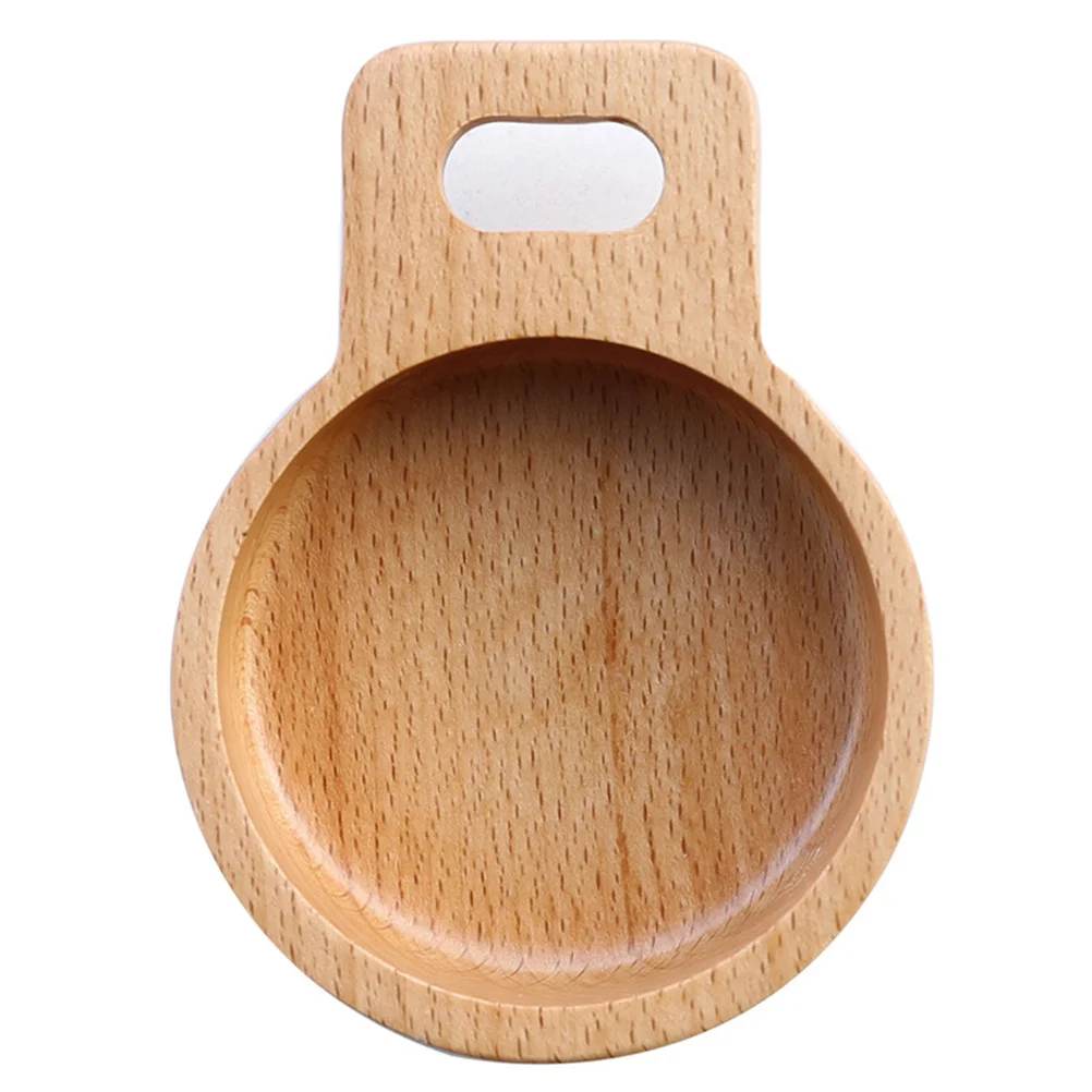 

2Pcs Beech Snack Sauce Dishes Wooden Small Dinner Plates Serving Tray for Appetizers Grilled Meats Bbq Picnic