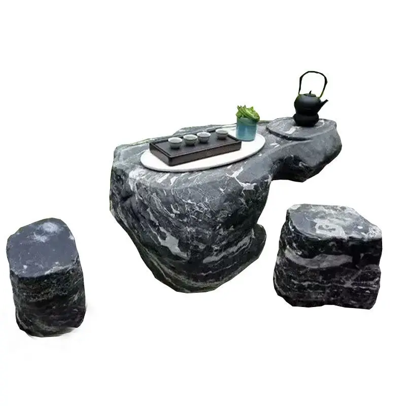 

Stone table courtyard garden stone stool household room outdoor terrace tea table villa ornament