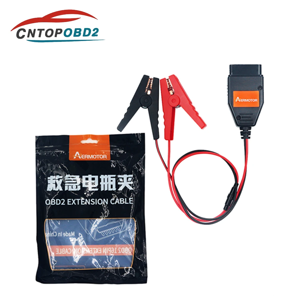 

AUTOOL BT-30 Car ECU Connector Battery ECU Memory Saver Tool ECU Emergency Power Supply Cable OBD2 Automotive Battery Terminal