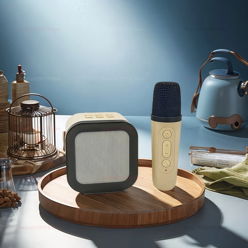 K12 مكبر صوت بلوتوث محمول آلة الكاريوكي اللاسلكية مع ميكروفون للأطفال الصوت المنزلي الكبار الأسرة الغناء والحفلات #6