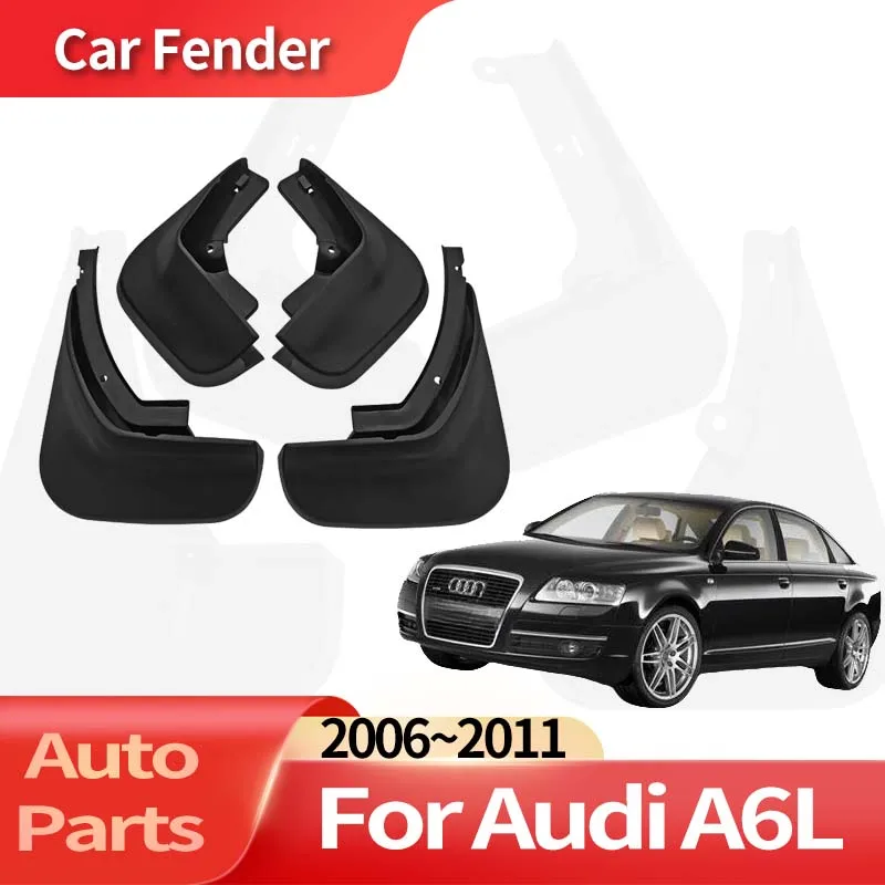 

Auto Accessories For Audi A6L 2006~2011 C6/4F Lining Car Fender Anti-sand Splash Mud Guard Skin Punch-free Installation Car Tool