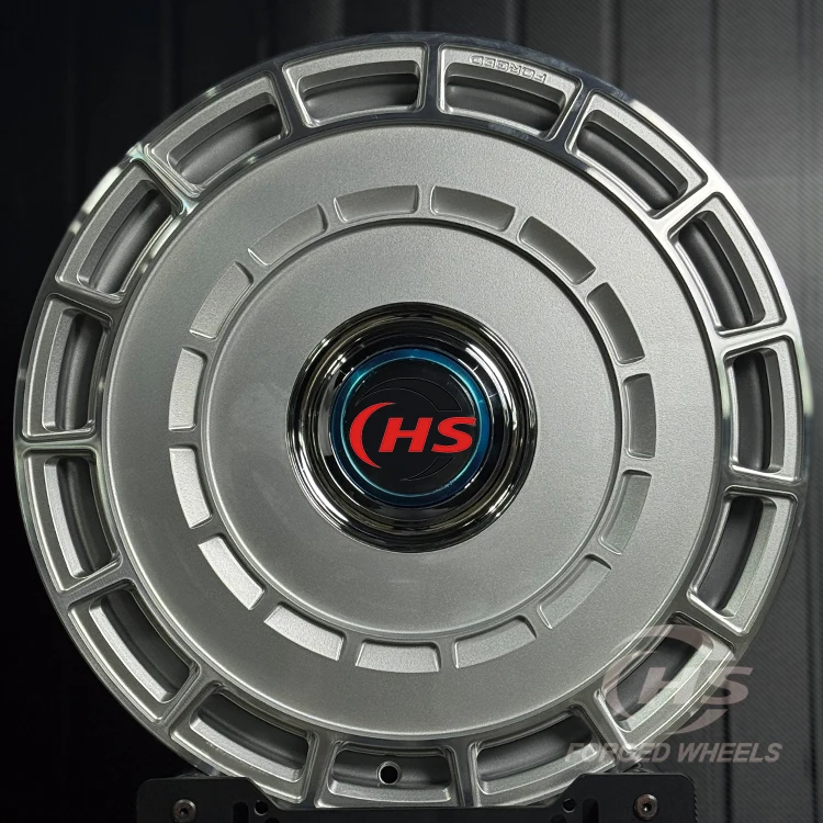 Custom Monoblock Sliver Forged Wheels Rims 18 19 20 21 22Inch 5x120 5x112 Wheel Hubs with Floating Cap for  Ghost