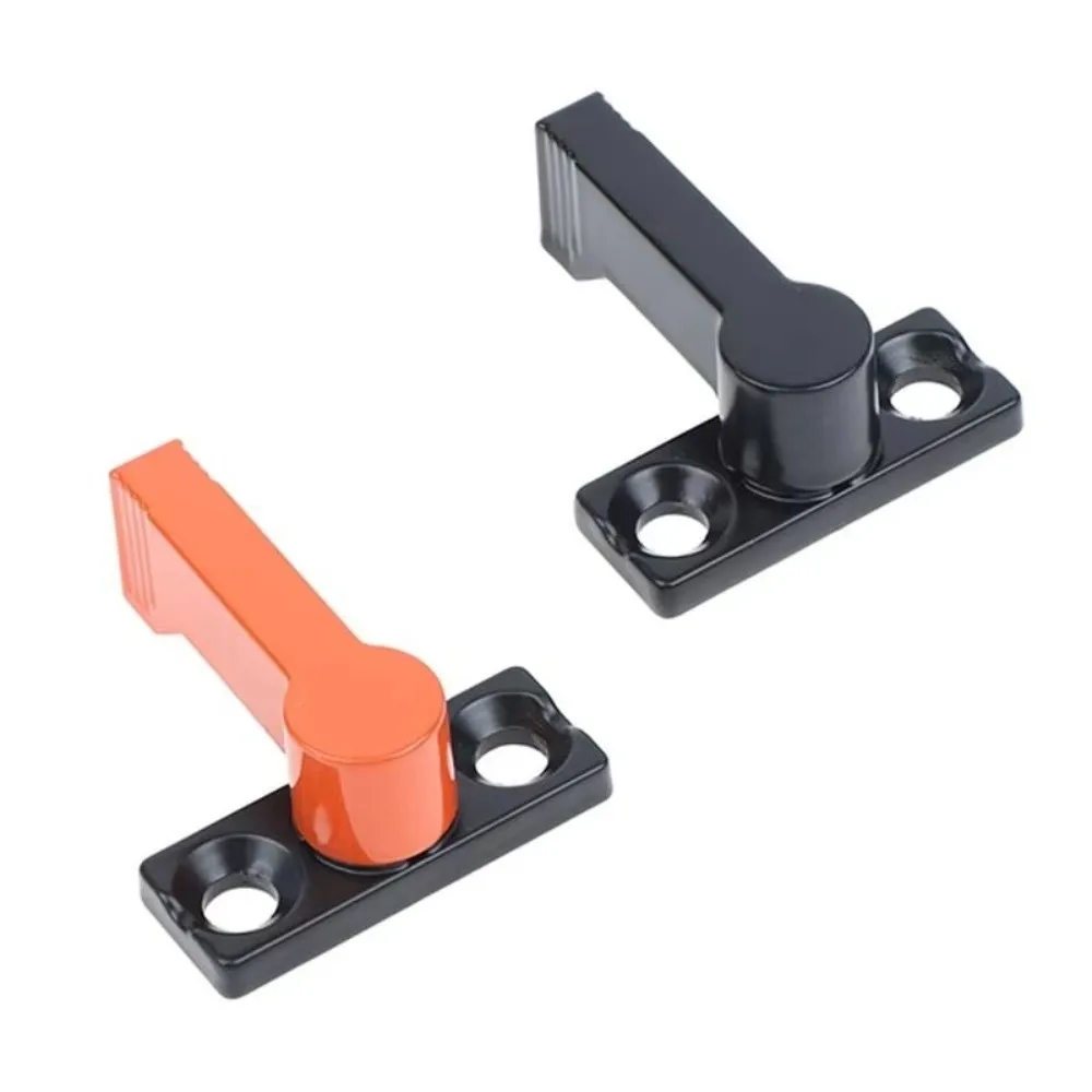 Zinc Alloy Locking Pin Fire Buckle Push Type Rotary Limiter 360° Rotation T-Shaped Design Door Transmission Accessories