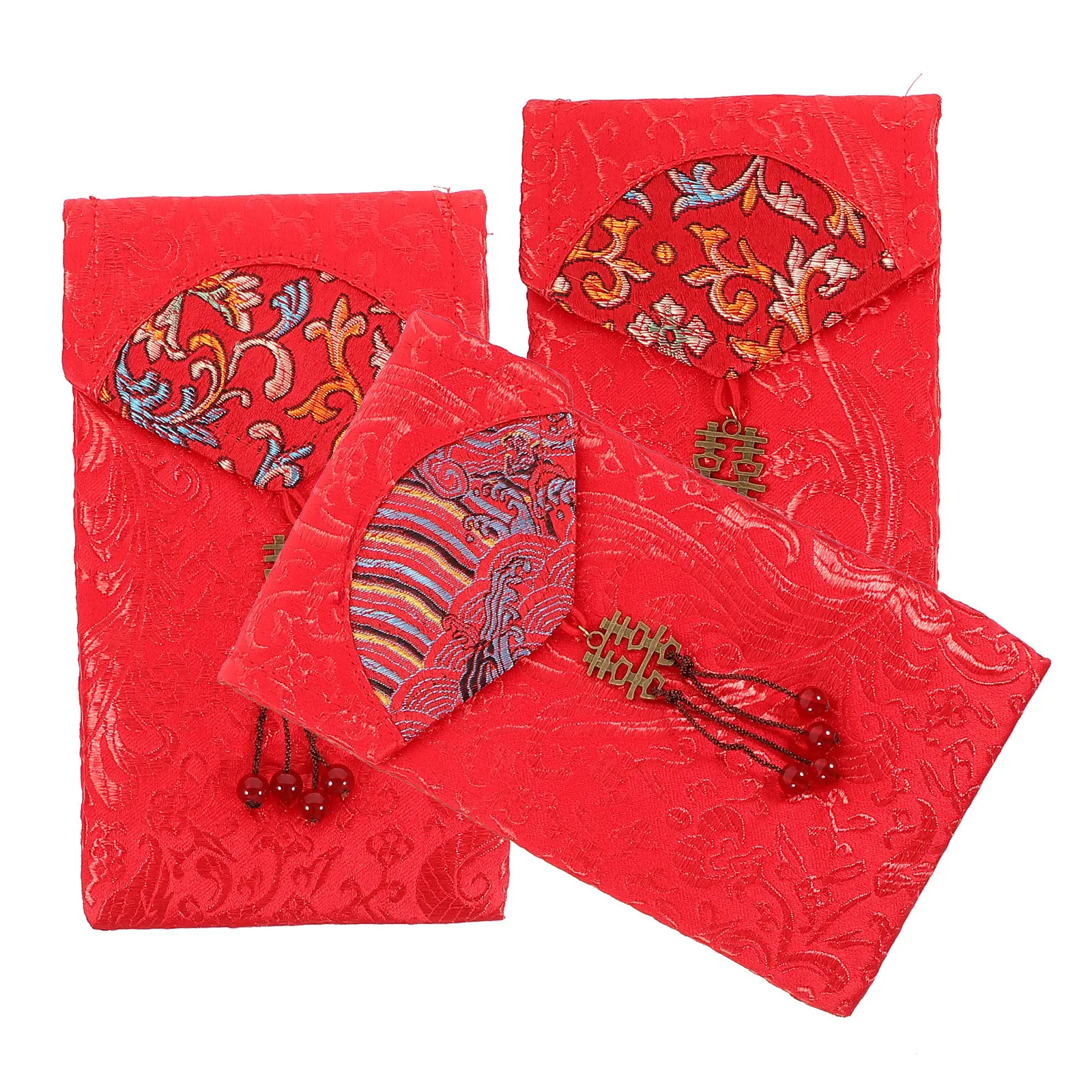 Red Envelopes Chinese New Year Money Lucky Packets Traditional Bags Spring Festival