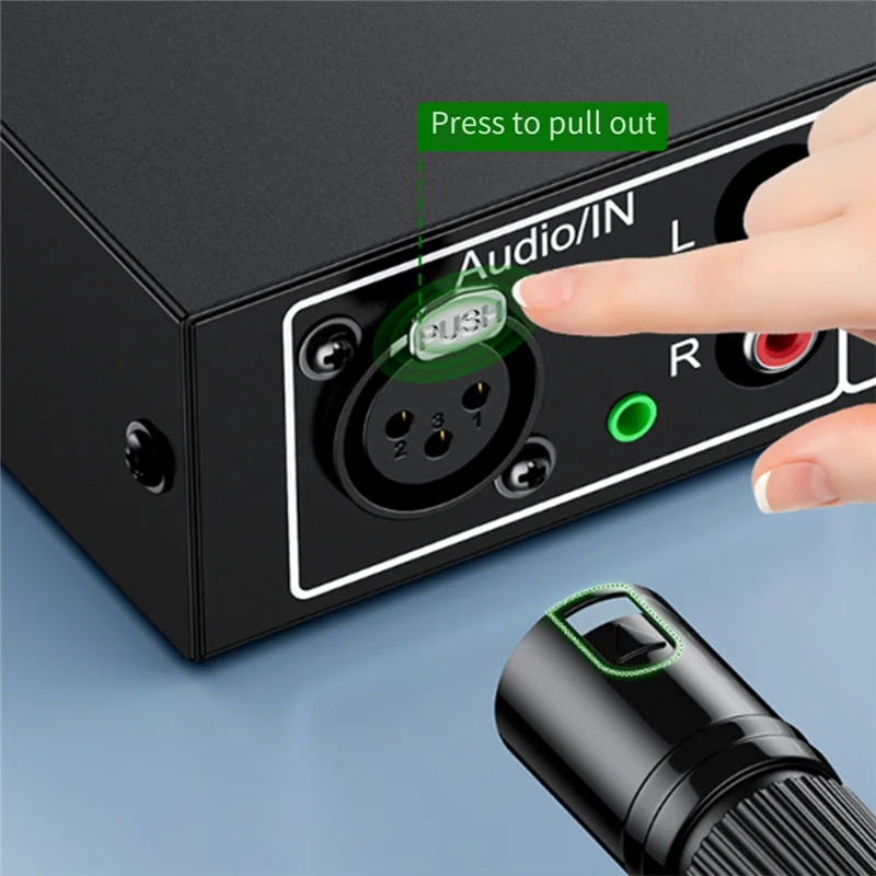 

ELECT-RCA Dual Lotus XLR Port Устранитель шума тока Аудиоизолятор Фильтр усилителя мощности