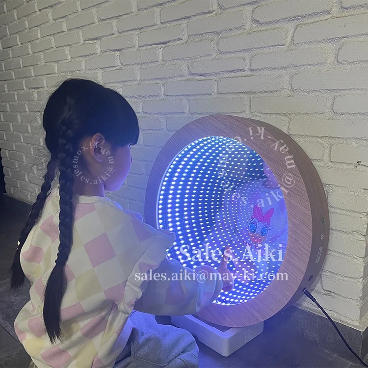 Sensory Room Autism Equipment Therapy Toys Led Infinity Mirror Interactive Button Remote Tunnel Light 3D Sensory Room Equipment
