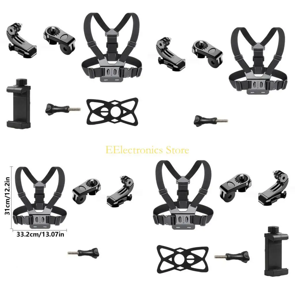 

B03C Action Camera Accessory Chest Mount Phone Holder For Outdoor Adventure