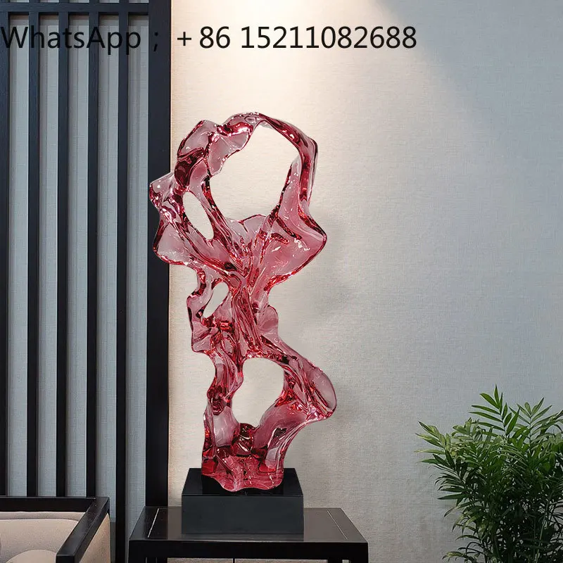 SCY living room model room hotel abstract TV cabinet entrance resin sculpture art floor ornament