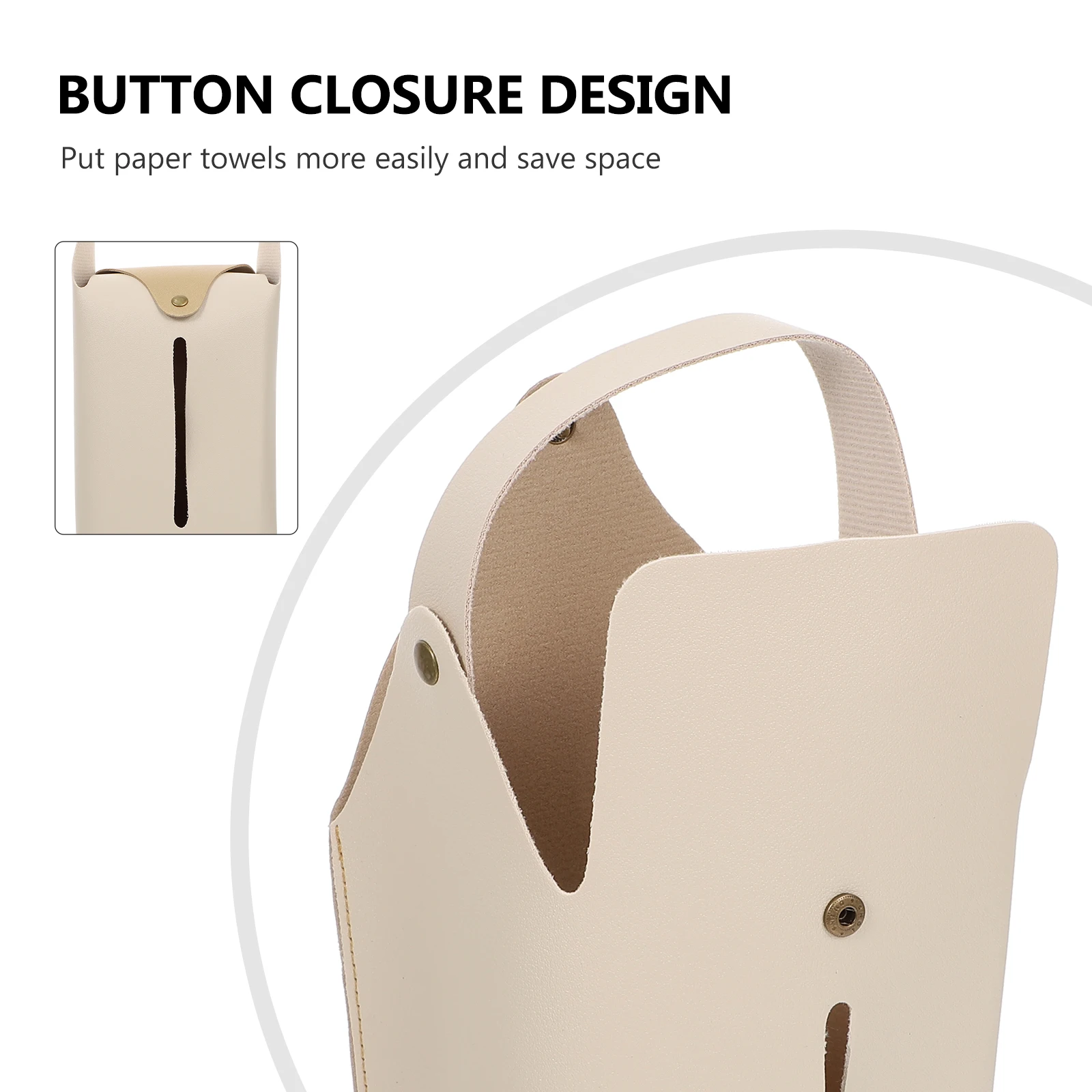 

2pcs Paper Household Pu Napkin Storage Container Organizer For Car Box Tissue Storage Pouch Napkin Holder Tissue Box